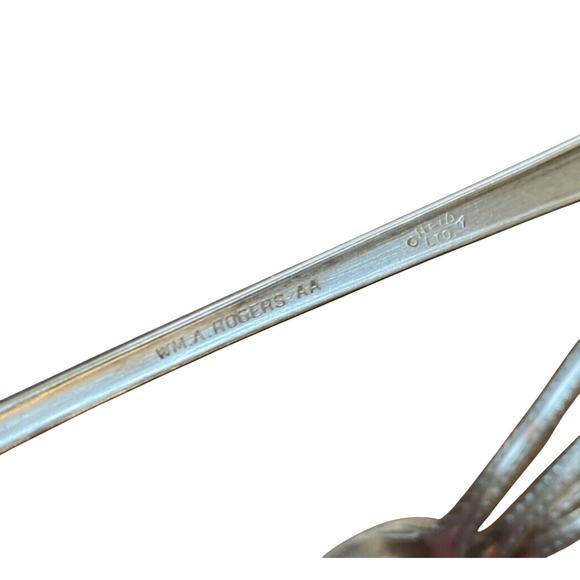 Silver Iced Tea Spoons Set of 5 Wm Rogers Oneida Berkeley 1929 Vintage Antique - Picture 5 of 6